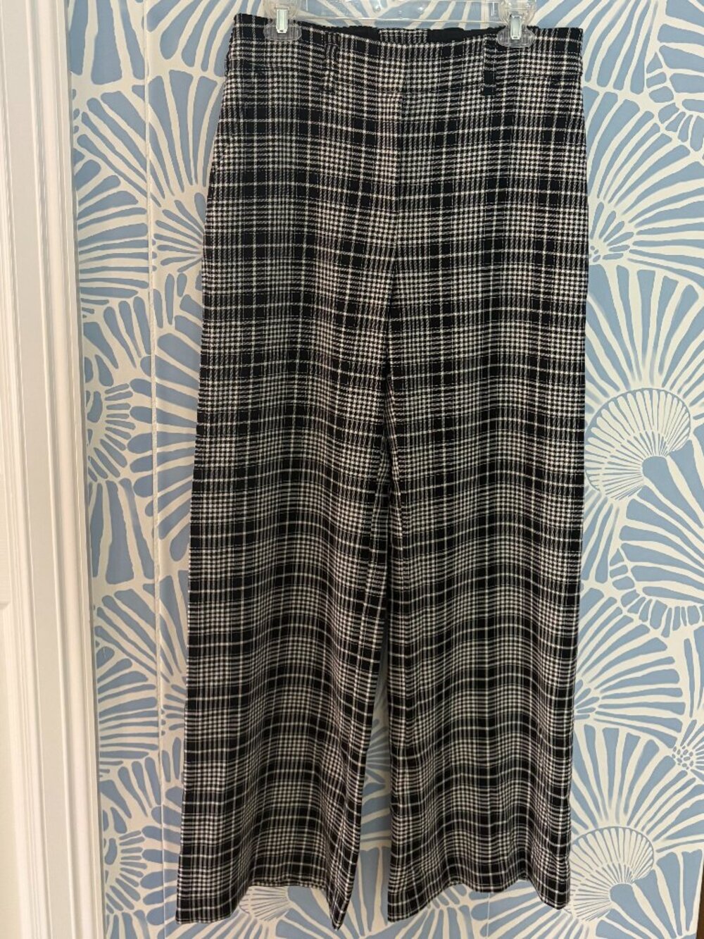 Tanya Taylor Sawyer Pant Black Plaid Size 10 - Picture 3 of 6